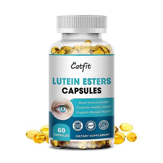 Visgaler Nature Lutein Capsules Retinal Relieve Visual Fatigue Eye Health Dietary Supplement 60pcs on Productcaster.