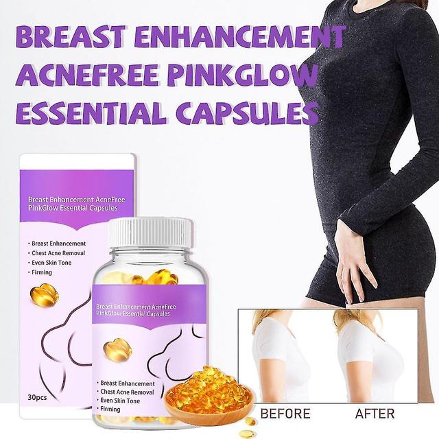 Breast Enhancement Acnefree Pink Glow Essential Capsules, Breast Enhancement Capsules, Breast Firming And Lifting Capsules Breast Growth Enhancer 3pcs on Productcaster.