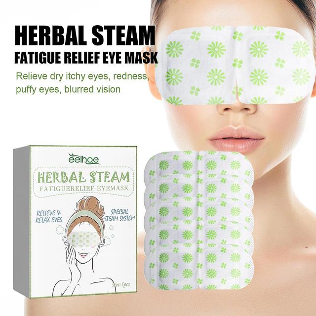 Baodan Relieve Fatigue With Herbal Steam Eye Mask, Reducing Pain In Facial Joints And Muscles on Productcaster.