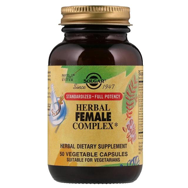 Solgar, Herbal Female Complex, 50 Vegetable Capsules on Productcaster.