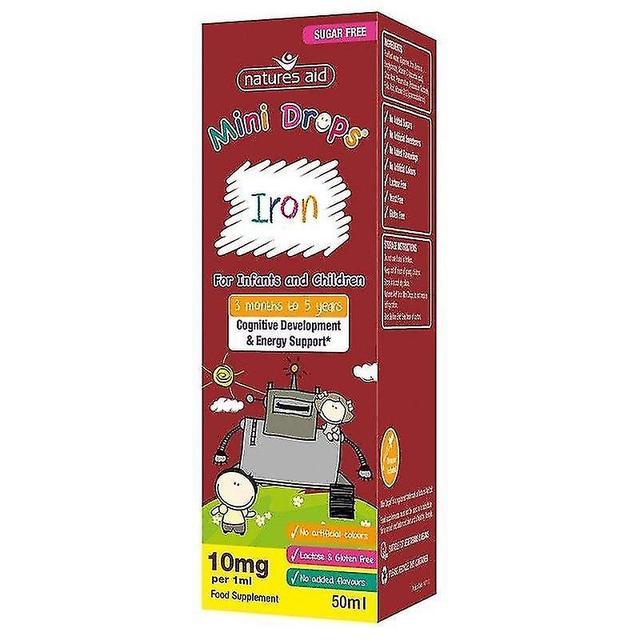 Nature's Aid Iron Mini Drops for Infants & Children 50ml (147110) on Productcaster.