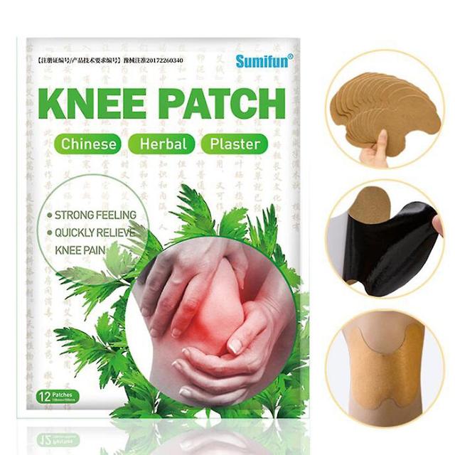 Unbrand Sumifun 12pcs/bag Knee Plaster Sticker Wormwood Extract Joint Ache Pain Patch on Productcaster.