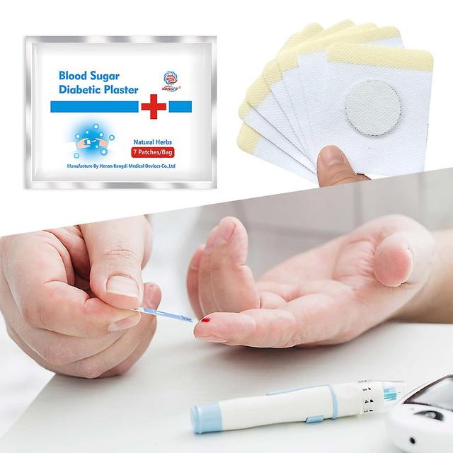 Timubike 7pcs Diabetes Patch Reduzir Alto Equilíbrio de Gesso de Açúcar no Sangue Glicose Medicamentos Naturais À Base de Plantas on Productcaster.