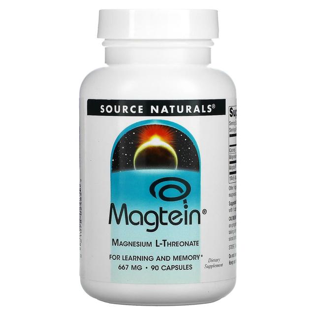 Source Naturals, Magtein, Magnesium L-Threonate, 667 mg, 90 Capsules on Productcaster.