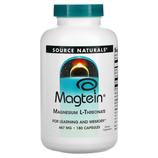 Source Naturals Fonte Naturali, Magteina, Magnesio L-Threonate, 667 mg, 180 Capsule on Productcaster.