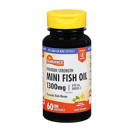 Sundance Vitamins Fish Oil Mini Softgels Natural Lemon Flavor,1300 mg,60 Tabs (Pack of 2) on Productcaster.