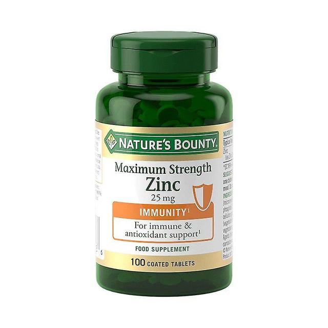 Natures Bounty Nature's Bounty Maximum Strength Zinc 25mg 100 (12536503) on Productcaster.