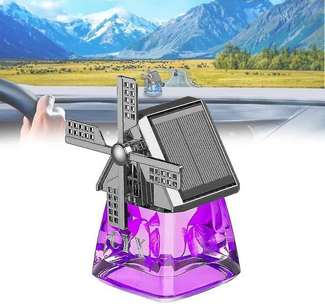 Assainisseurs d’air de voiture, diffuseur de parfum de voiture à énergie solaire, aromathérapie rotative à énergie solaire éolienne assainisseur d’... on Productcaster.