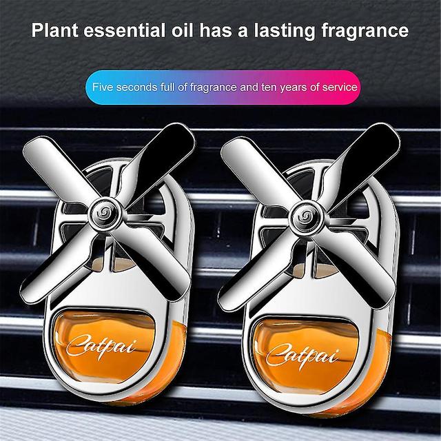 Clloio 1~5pcs Car Aromatherapy Air Freshener Rotating Propeller Air Outlet Fragrance Modern Coco on Productcaster.