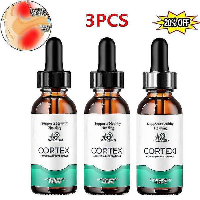 Jessup 2023 3pack - Cortexi Drops - For Ear Health, Hearing Support, Healthy Eardrum, 30ml on Productcaster.