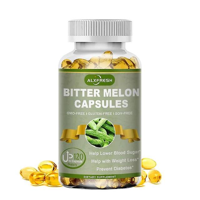 Fresh Bitter Melon Extract Capsules, Multivitamin Plant Insulin Supplement, Lower Blood Sugar, Reduce Stress And Lose Weighthuamade Huamade 1 Bottl... on Productcaster.