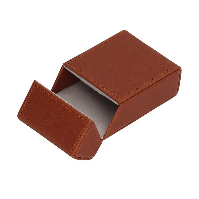 Cigarettes Box PU Leather Holder Cigarettes Box Case for 20PCS Cigarettes Travel Home Coffee on Productcaster.