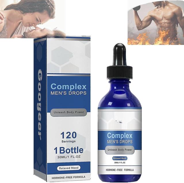 Complex Mens Drops, 30ml Complex Mens Drops,Big Man Drops Complex Drops For Men Supplement 4pcs x 30ml on Productcaster.