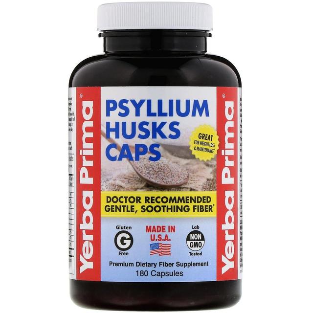 Yerba Prima, Psyllium Husks Caps, 180 Capsules on Productcaster.