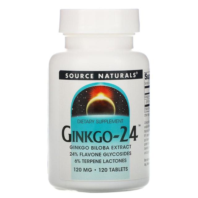 Source Naturals, Ginkgo-24, 120 mg, 120 Tablets on Productcaster.