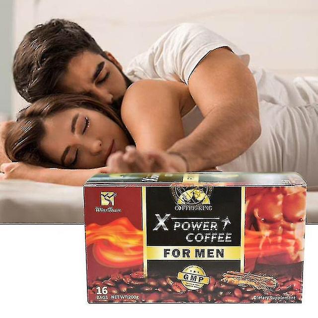 Rosalind 2023 Nieuwe X Power Mens Energy Coffee verbetert libido en vitaliteit Power Maca Instant Coffee Mens Black Coffee Supplements Energy Herba... on Productcaster.