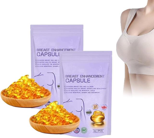 Breast Enhancement Capsules 7pcs Boob Breast Enlargement Supplement For Women - Bigger, Fuller, Firmer Perkier Boobs - -GSL 7pcs -2 Set on Productcaster.