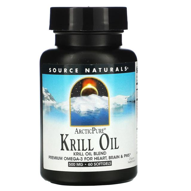 Source Naturals, ArcticPure, Krill Oil, 500 mg, 60 Softgels on Productcaster.