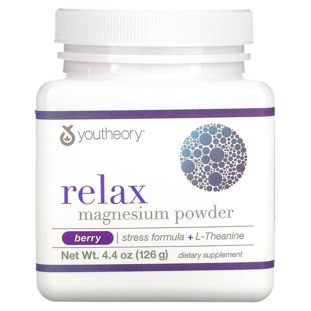 Youtheory, Relax, Magnesium Powder, Berry, 4.4 oz (126 g) on Productcaster.