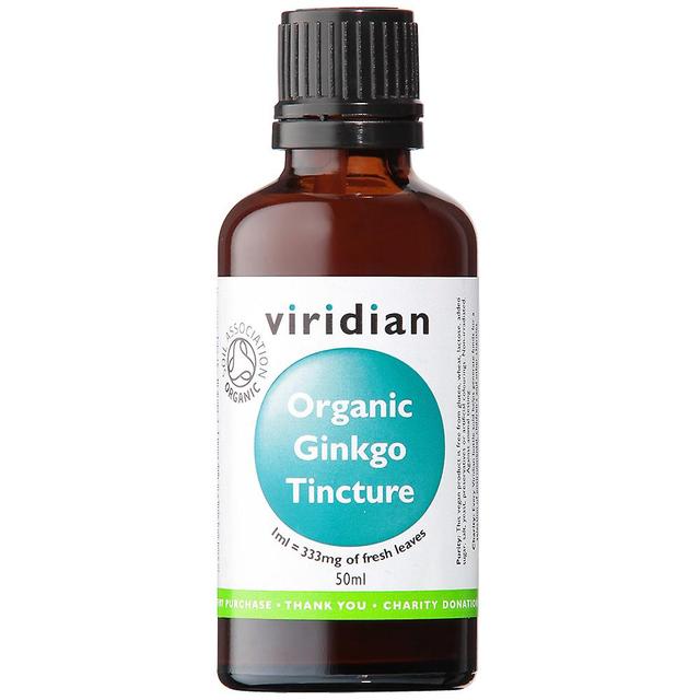 Viridian organic ginkgo tincture on Productcaster.