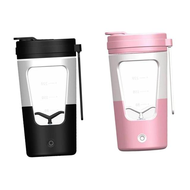 2pcs Home 430ml Electric Shaker Bottle Blender Cups For Coffee Cocktail on Productcaster.