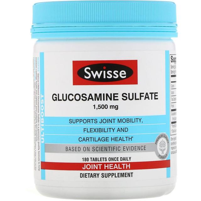 Swisse, Ultiboost, Glucosamine Sulfate, 1,500 mg, 180 Tablets on Productcaster.