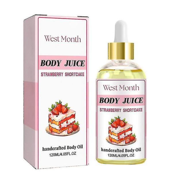 Body Juice Oil, Body Juice Oil Aardbei Geur, 120ml Handgemaakte Body Parfum Voor Vrouwen on Productcaster.