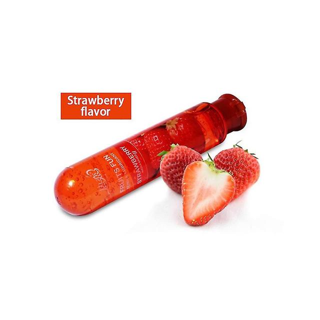 Syötävä hedelmämaku Aikuisten voiteluainegeeliliukuvoide Syötävä suuseksi Seksuaalinen hieronta ~ Strawberry flavor on Productcaster.