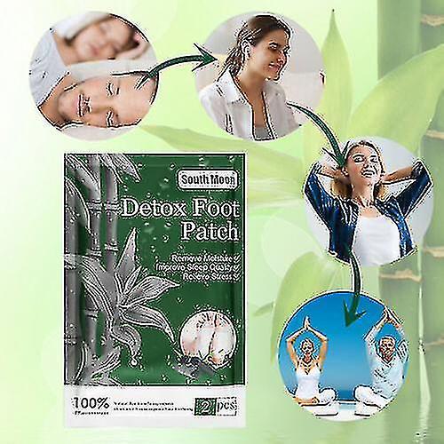 Natürliche Kräuter Detox Fußpflaster Pads Körpergifte Füße Abnehmen Tiefenreinigung 2pcs on Productcaster.