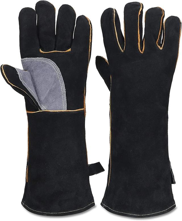 Brand New Bn-gants Rsistants Au Feu Et La Chaleur Extrmes, Cuir Avec Coutures En Kevlar on Productcaster.