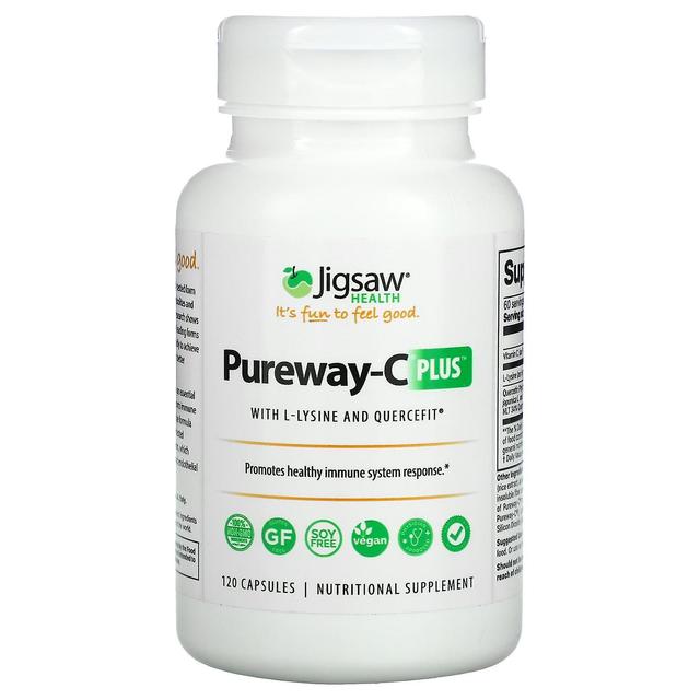 Jigsaw Health, Pureway-C Plus with L-Lysine and Quercefit, 120 Capsules on Productcaster.