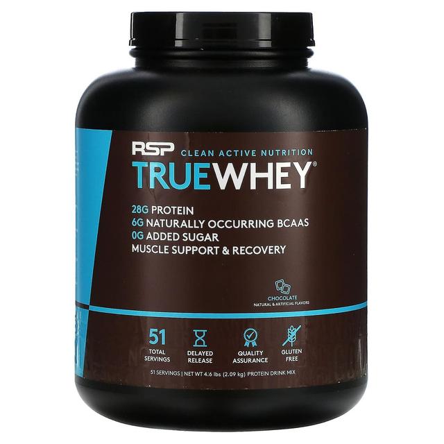 RSP Nutrition, TrueWhey, Cioccolato, 4,6 libbre (2,09 kg) on Productcaster.