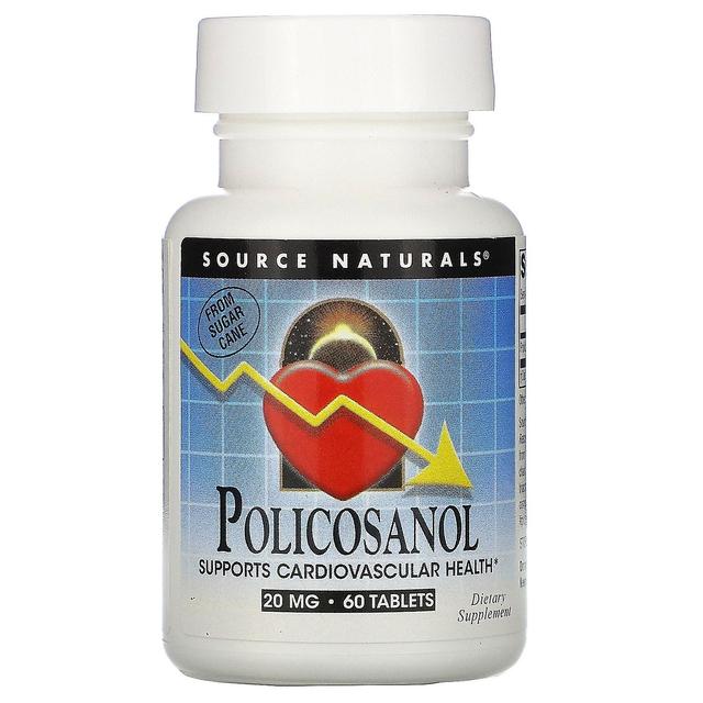 Source Naturals Källa Naturals, Policosanol, 20 mg, 60 Tabletter on Productcaster.