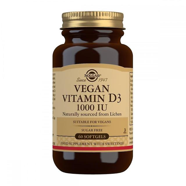 Solgar vegan vitamin d3 1000 iu 60's on Productcaster.