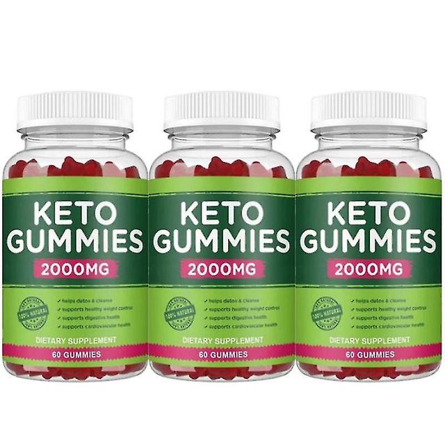 3fľaše Keto Acv Gummies Pokročilý manažment tela Jablčný ocot Cukor Bear Gummy Free Acv Keto Vitamín C Bhb pre ženy a mužov on Productcaster.