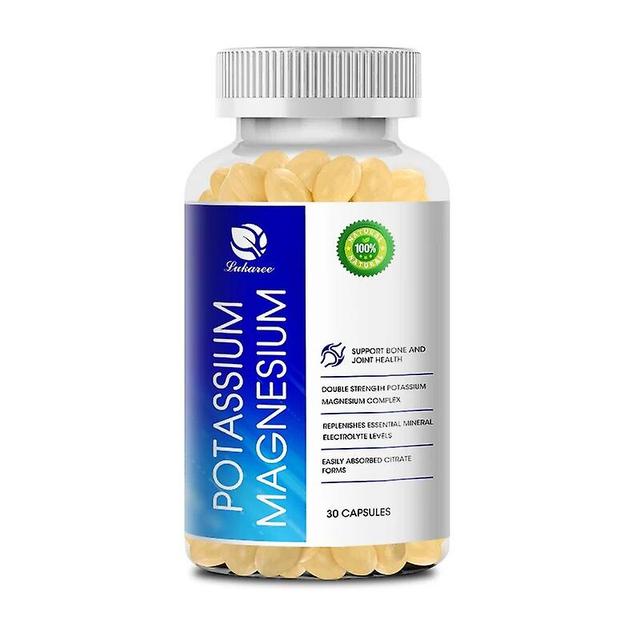 Hikig Strength Potassium Magnesium Complex Capsule Bone, Joint, Muscle and Heart Health Mineral Electrolyte Supplement 30pcs on Productcaster.