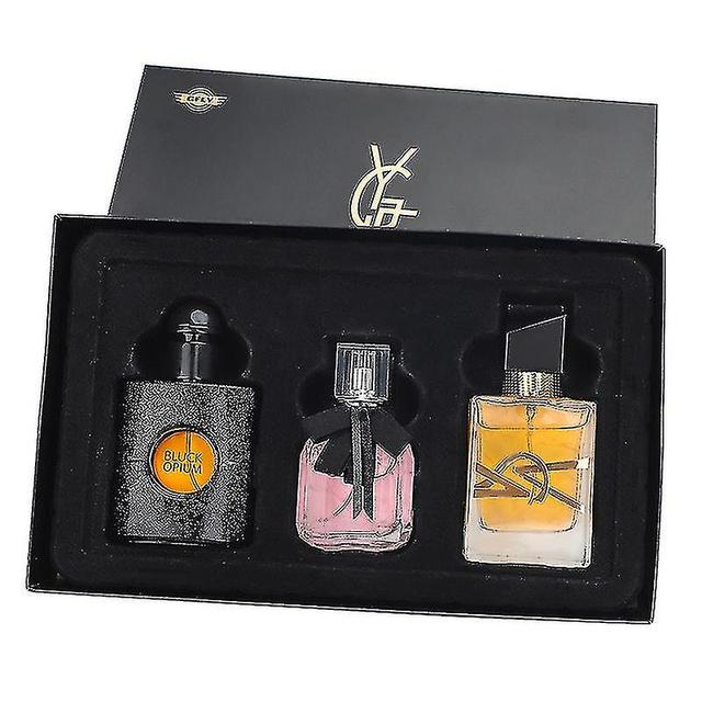 Flower Story Women's Perfume Set Eau De Liberty Black Opium Reversed Paris Perfume Three-piece Set Private Perfume Set 90ml on Productcaster.