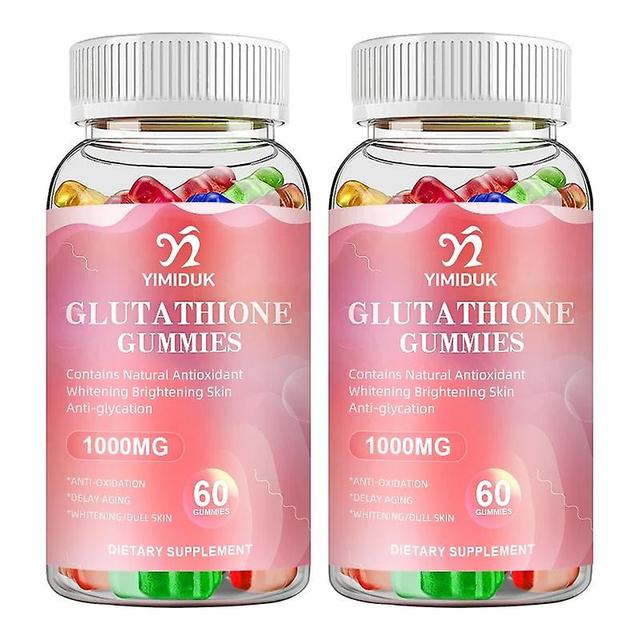 Sofirn Glutathione Collagen Gummies Supplement Antioxidant Anti-Aging Boosting Immunity Dull Skin Whitening Health& Skin Care 2 Bottles on Productcaster.