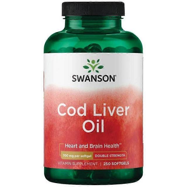 Swanson Cod Liver Oil 700mg Double-Strength Softgels 250 on Productcaster.