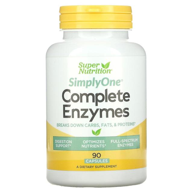 Super Nutrition, Simply One, Complete Enzymes, 90 Capsules on Productcaster.