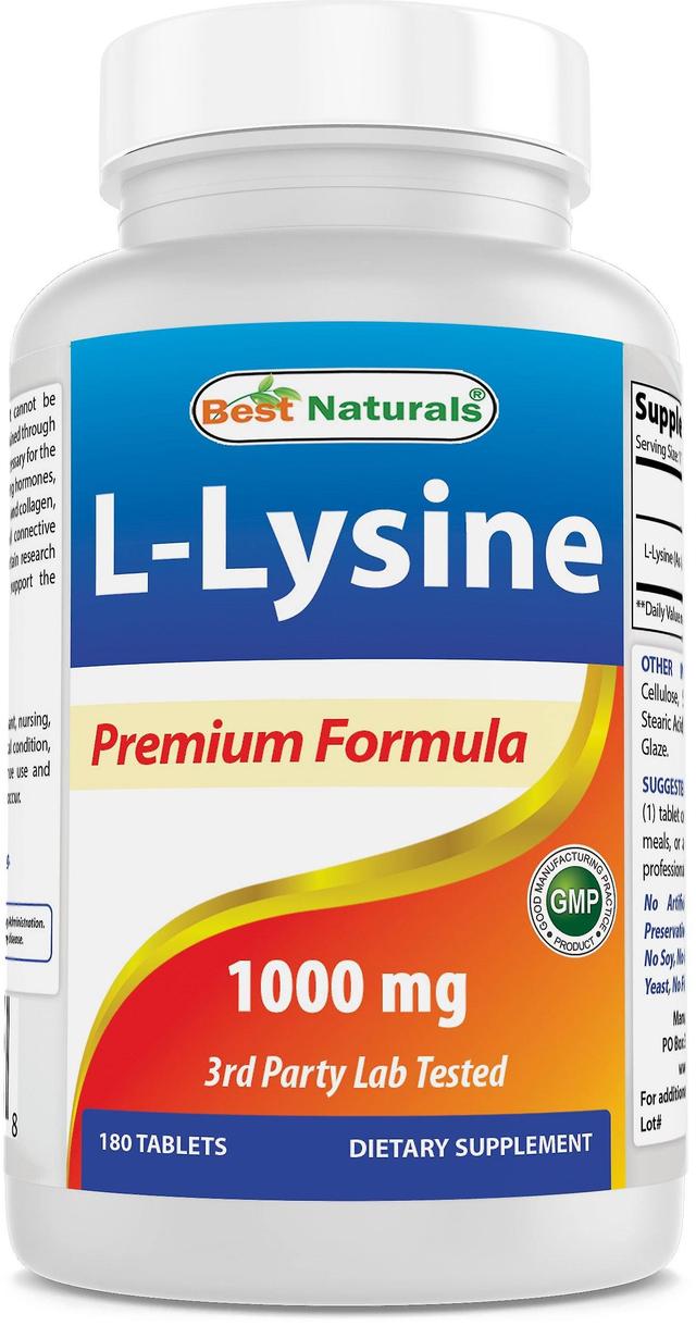 Best naturals l-lysine 1000 mg 180 tablets on Productcaster.