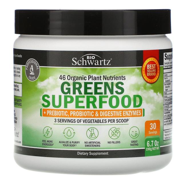 BioSchwartz, Greens Superfood, 6.7 oz (190 g) on Productcaster.