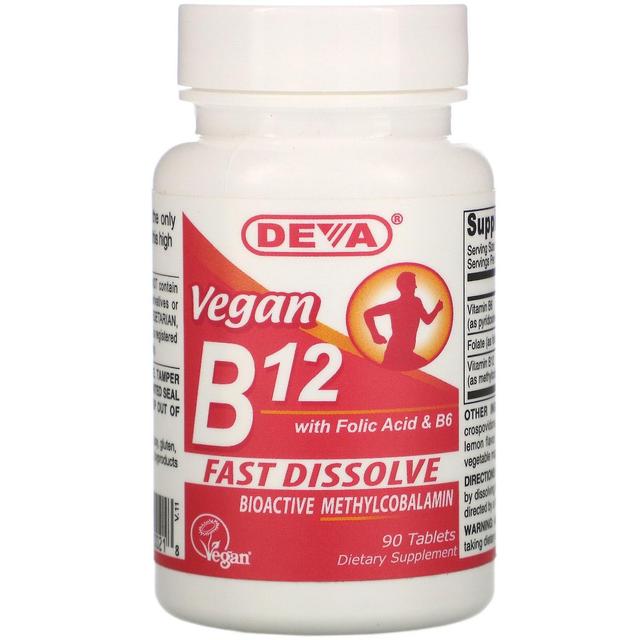 Deva, Vegan B12 with Folic Acid & B6, 90 Tablets on Productcaster.