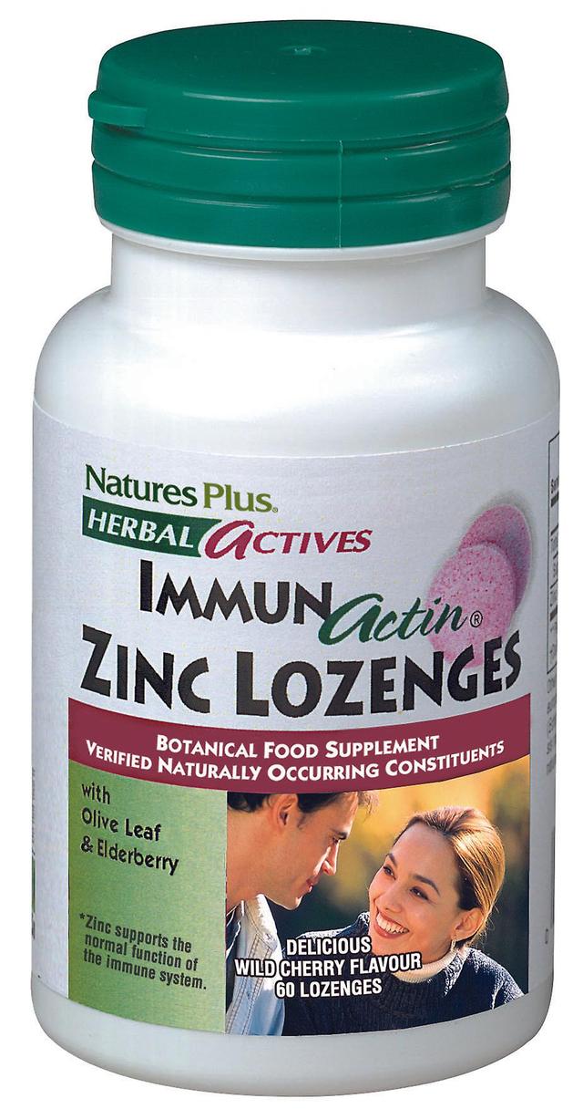 Nature's Plus Immunactin Zink Zuigtabletten 60's on Productcaster.