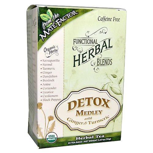 The Mate Factor Detox Medley con Cúrcuma, 20 Count (Pack de 1) on Productcaster.