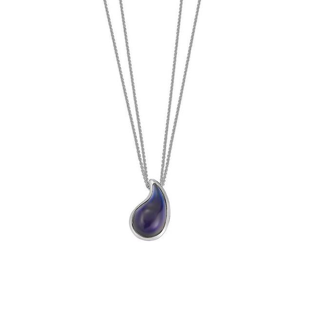 ESPRIT women's chain necklace stainless steel drip drop blue ESNL11820B420 Silver on Productcaster.