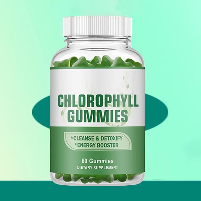 Natural Chlorophyll Gummies Herbal Blend For Energy Immune Support & Skin Health Herbal Supplement - Internal Deodorant, Detox & Cleanse Gummies Ca... on Productcaster.