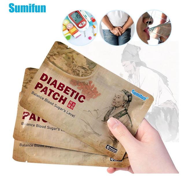 6 Patches Navel Patch Diabetic Plasters Lower Blood Sugar Promote Blood Circulation Balance Blood Sugar Level on Productcaster.