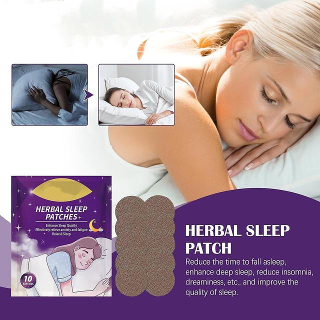 Wtowin Sleep Patches, Natural Herbal Sleep Aid Stickers, Body Care Acupuncture Point Patch, Sleep Support Patches Restorative Deep Sleeping 30pcs on Productcaster.