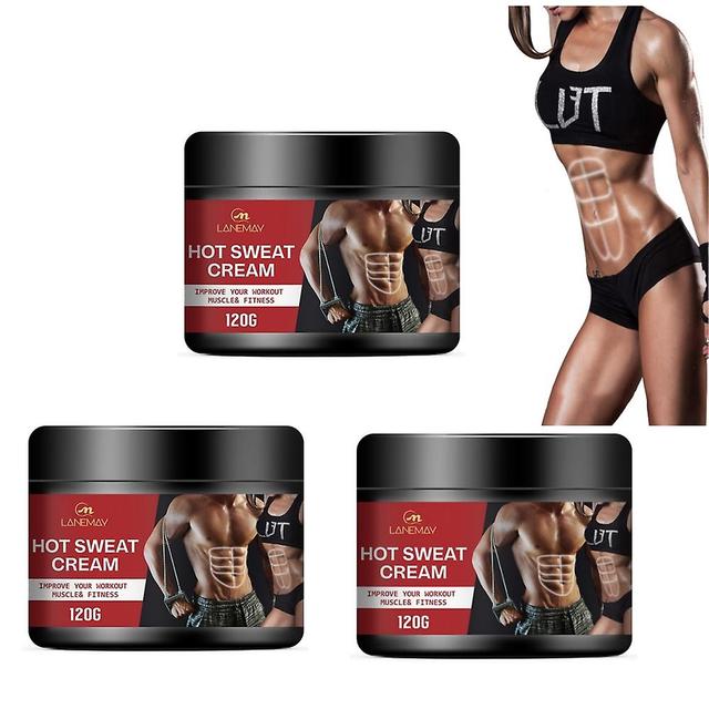 3x Men Powerful Abdominal Muscle Cream Stronger Toner Muscle Strong Cream Anti Cellulite Burn Fat Product on Productcaster.